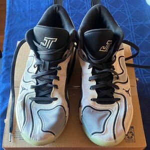 The Air Jordan Tatum 3 zen Black, White and Grey Sneakers